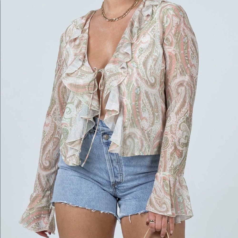 Boho paisley top 💫